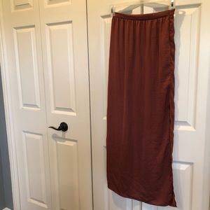 🍂Forever 21 Rust Maxi Skirt Small F21